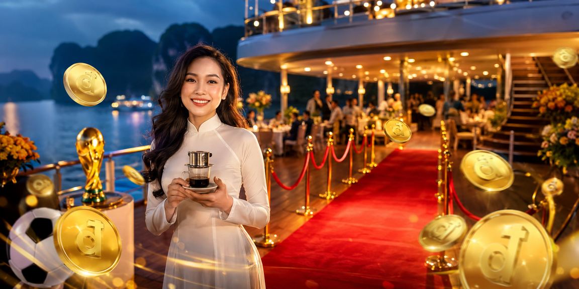 Người hâm mộ bóng đá tại Vịnh Hạ Long thưởng thức cà phê và xem kèo cược trực tuyến