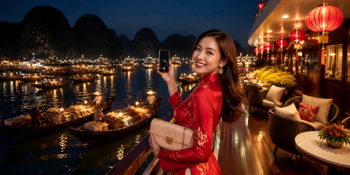 Không khí lễ hội Tết và slot game tại vịnh Hạ Long